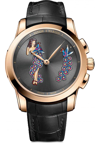 Review Replica Ulysse Nardin 6106-130 / E2-PINUP Complications Hourstriker Pin-up watch - Click Image to Close